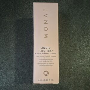 Monat Satin Effect Liquid Lipstick Posh Shade Botanical Oils 0.20 fl oz